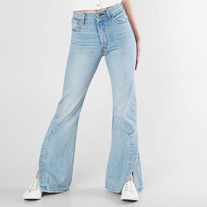 Levi’s Ribcage split flare jeans